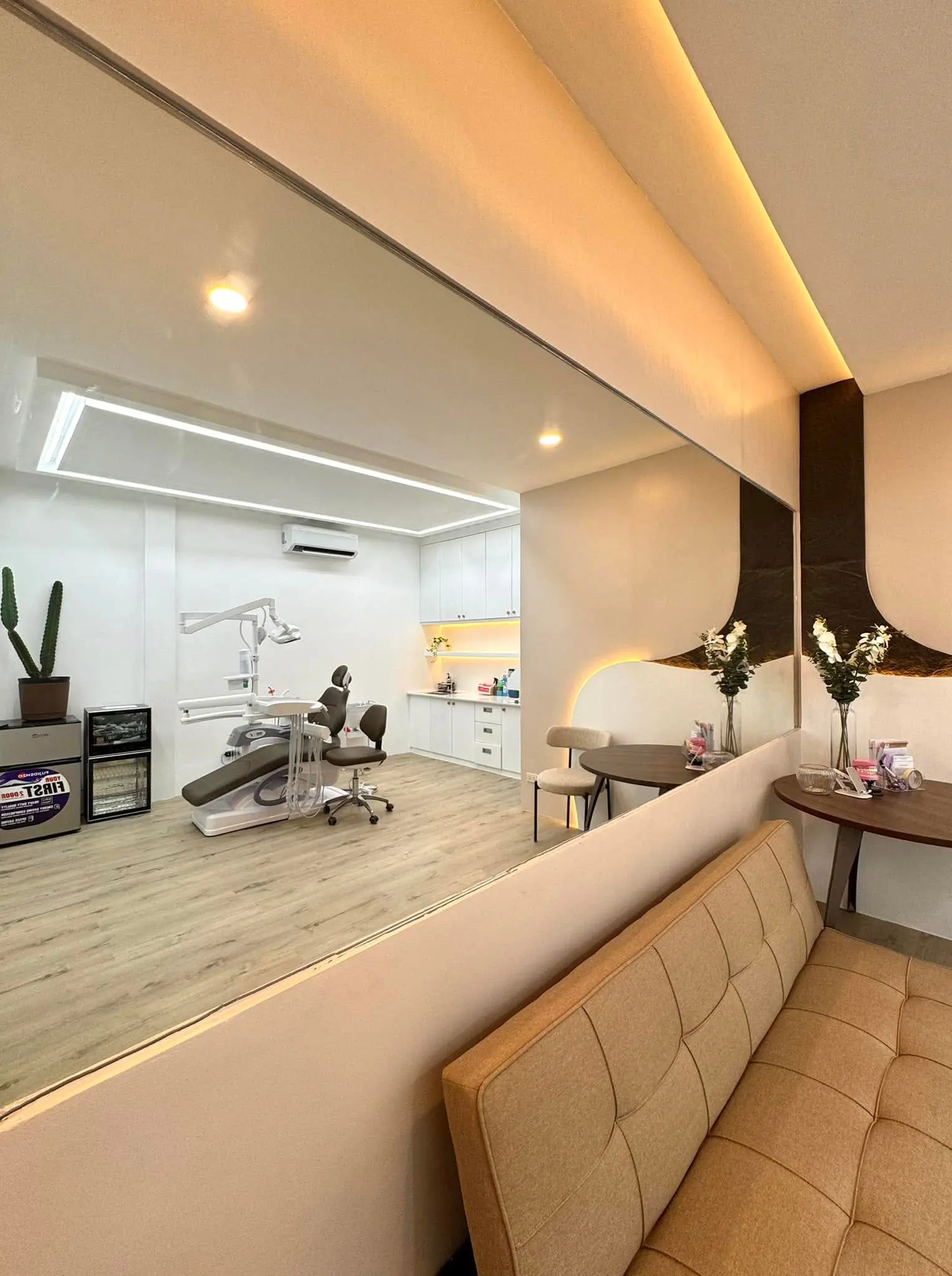 Bright, fully equipped treatment room at DR. B. Dental Clinic